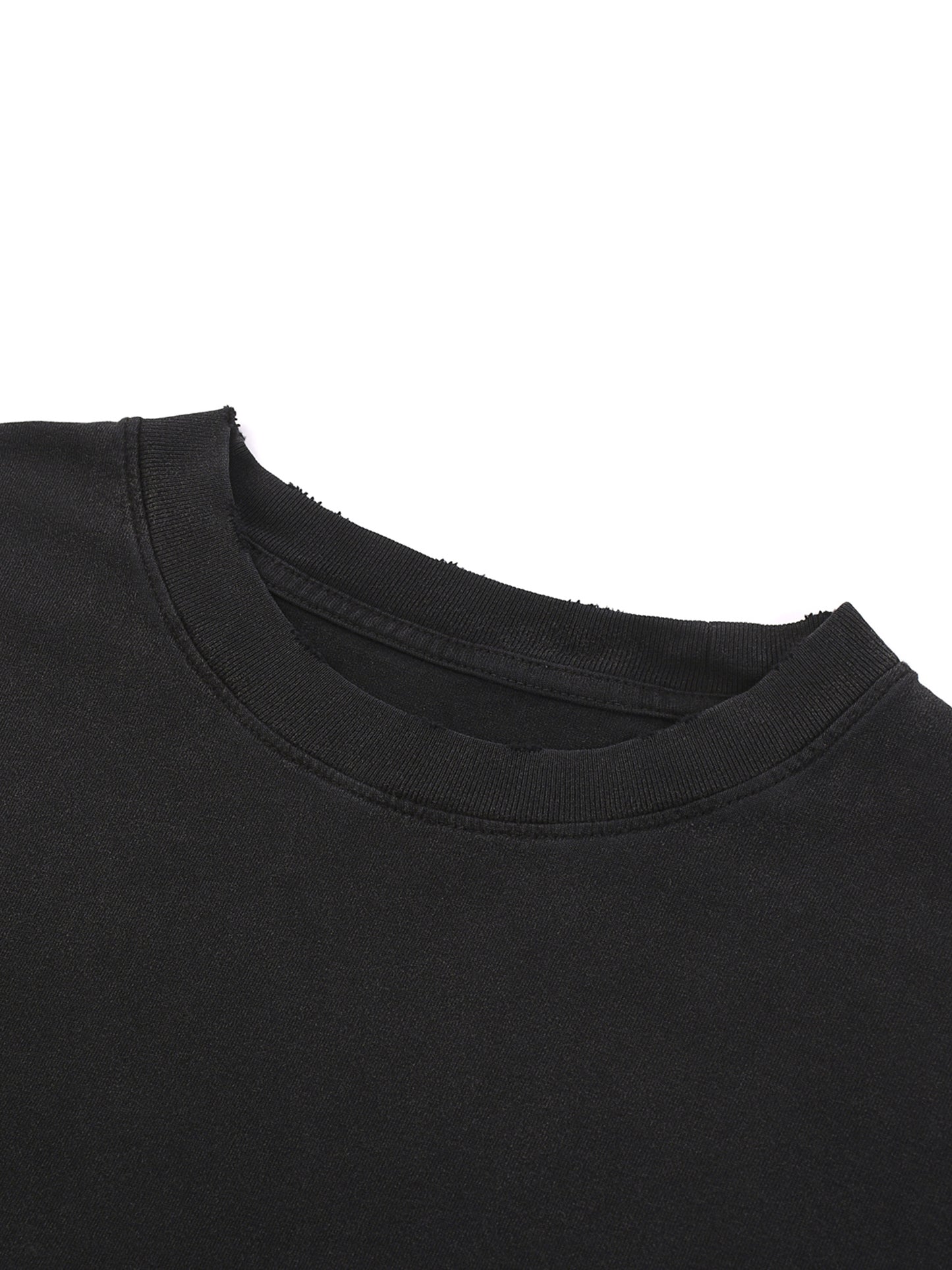 "This World Will Rot" Snow Washed Raw-Hem T-Shirt