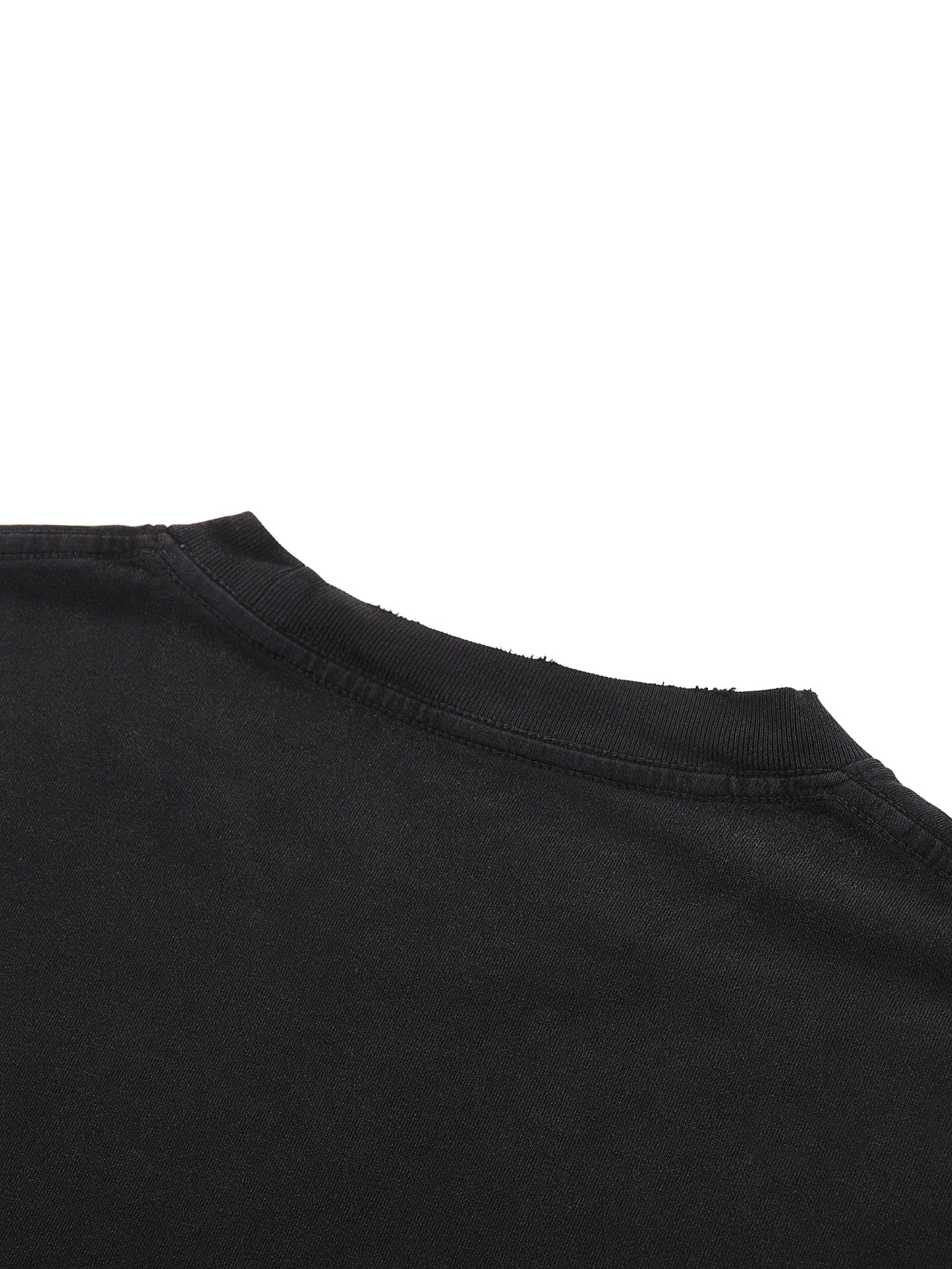 "This World Will Rot" Snow Washed Raw-Hem T-Shirt