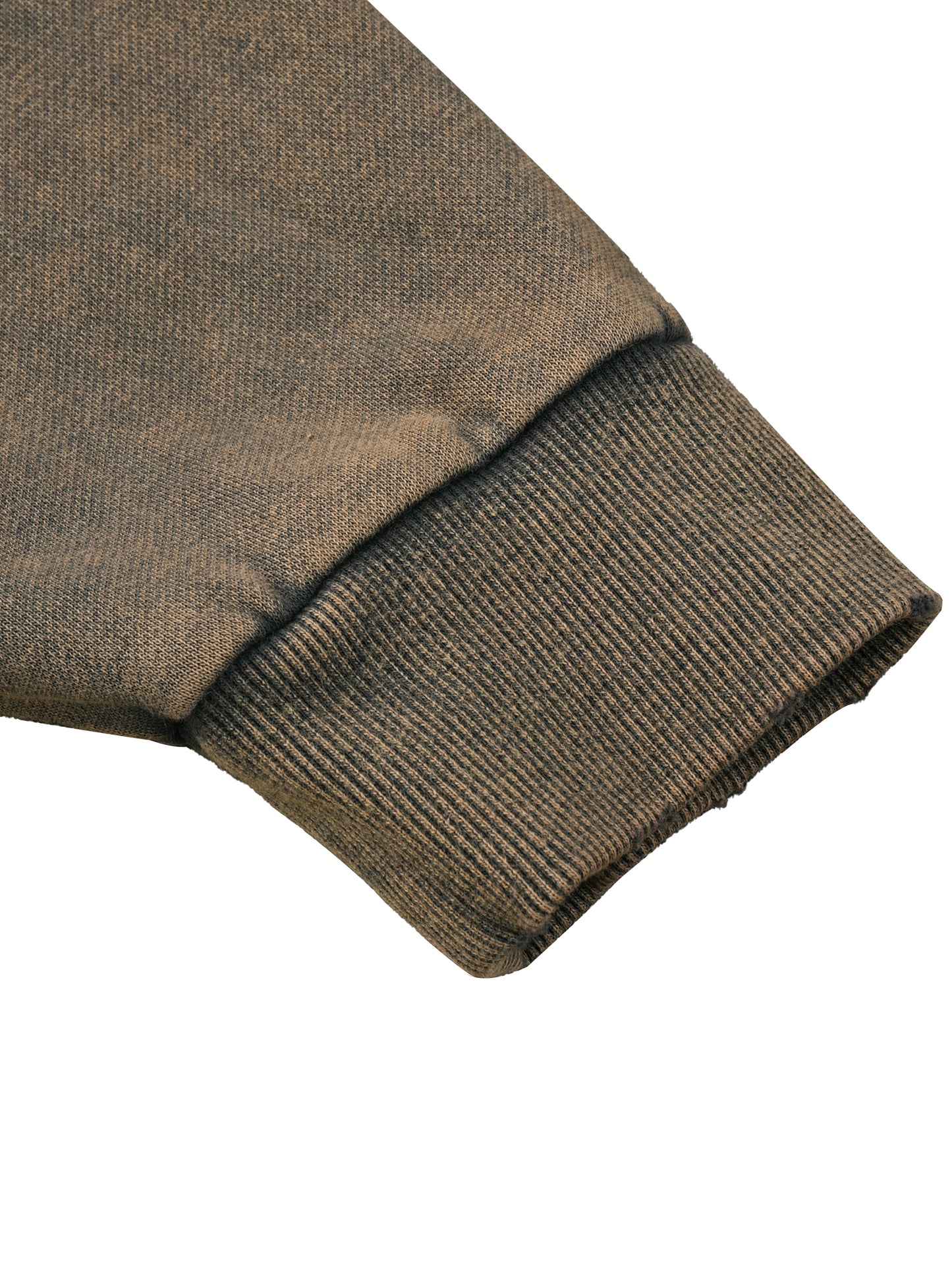 "Emblem" Vintage Washed Frayed-Hem Hoodie